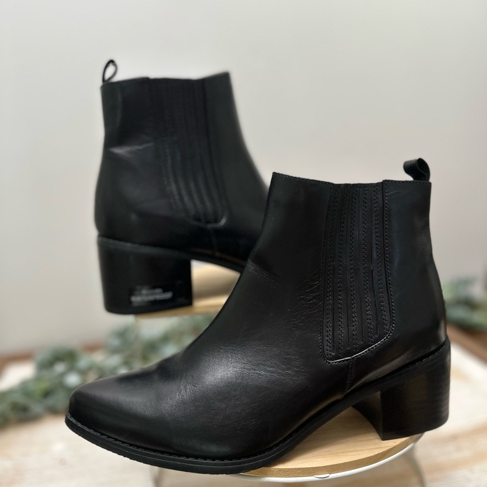 Blondo Sleek Black Elvina Ankle Booties